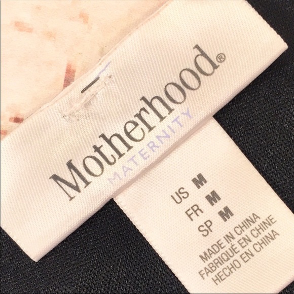 Motherhood Maternity Empire Black/White MIDI Dress Sz M XC - Picture 6 of 8